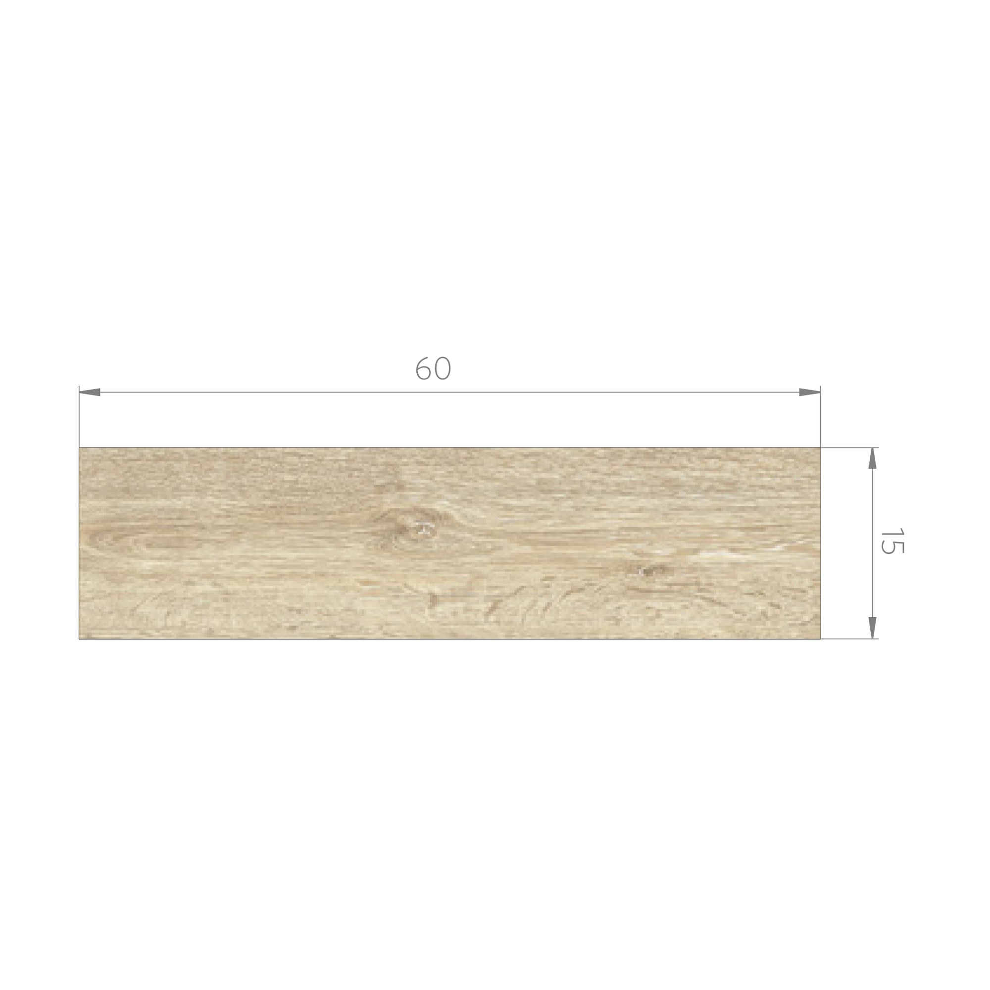 Gres - Gres Bosco Miel Mate 15X60 Rectificado