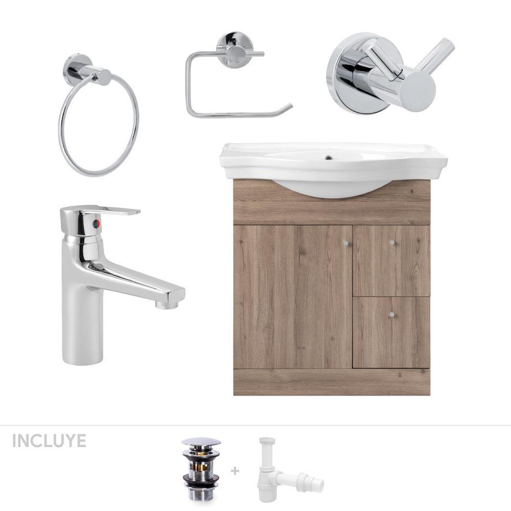 Pack Baño Aragón | Mueble + Grifería + Accesorios